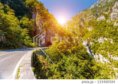 The Piva river in Montenegro 133480584