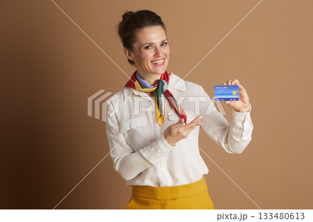 Confident Professional Highlights Blue Credit Card Confident Professional Highlights Blue Credit Card 133480613