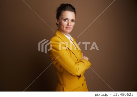 Determined Businesswoman with Confident Demeanor Determined Businesswoman with Confident Demeanor 133480623