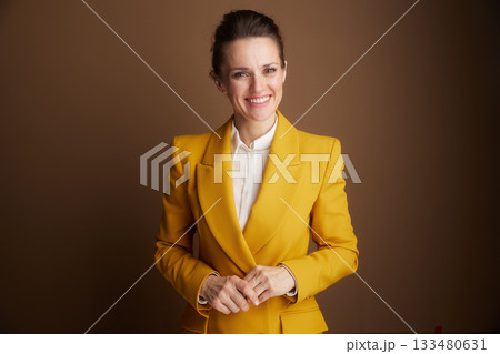 Confident Business Leader with a Welcoming Smile 133480631