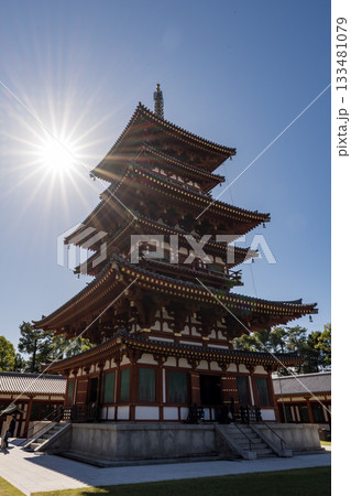 晴れた日の薬師寺三重塔 晴れた日の薬師寺三重塔 133481079