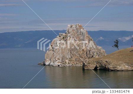 Mystical Shamanka Rock on Olkhon Island. 133481474