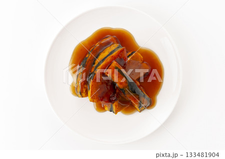 揚げかぼちゃの甘辛あんかけ 133481904