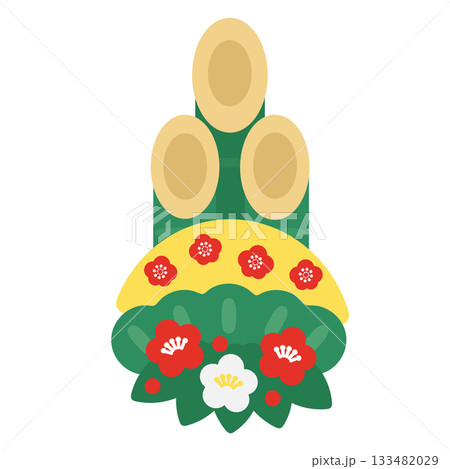 門松　イラスト 133482029