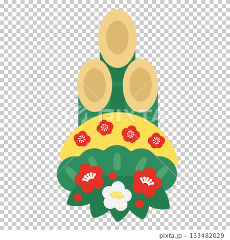 門松　イラスト 133482029