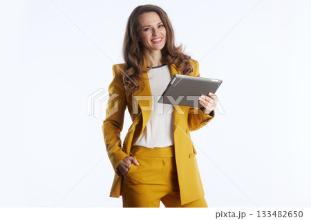 Confident Businesswoman with Tablet Computer 133482650