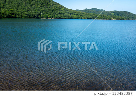透明な湖面が広がる夏の大沼(群馬県前橋市) 透明な湖面が広がる夏の大沼(群馬県前橋市) 133483387