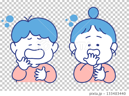 子ども 表情 イラスト 男女 眠い ポーズ 子ども 表情 イラスト 男女 眠い ポーズ 133483440