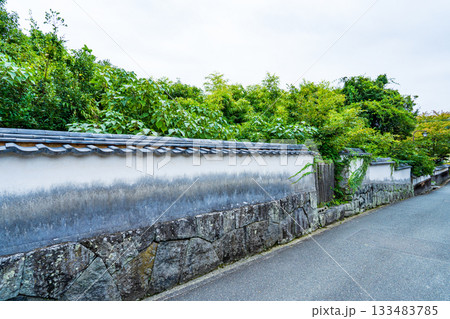 山口県萩市　城城城下町の町並み 133483785