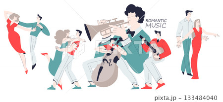 Romantic Couple Love Story and Relationship Vector Set Romantic Couple Love Story and Relationship Vector Set 133484040