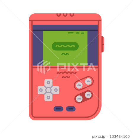 Video Game Console as Retro Technique and Old Vintage Gadget Vector Illustration Video Game Console as Retro Technique and Old Vintage Gadget Vector Illustration 133484100