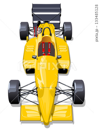 Vector race car isolated 133485128