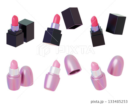 cartoon style lipstick 3D icon 133485253