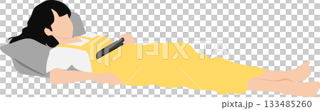 一個女人睡午覺的插圖 133485260