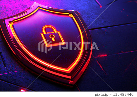 Image of data processing and padlock. Computer security day and celebration concept digitally generated image. 133485440