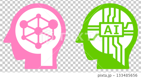 隨著先進技術的演進，未來人工智慧大腦圖標正在不斷演變。 133485656