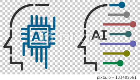 隨著先進技術的演進，未來人工智慧大腦圖標正在不斷演變。 133485661