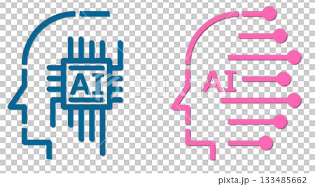 隨著先進技術的演進，未來人工智慧大腦圖標正在不斷演變。 133485662