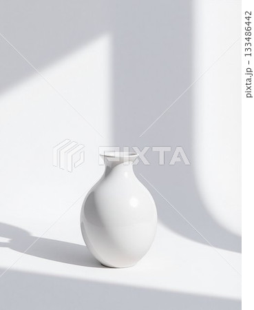 cosmetic container on white 133486442