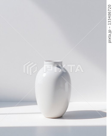 white vase on white background white vase on white background 133486720