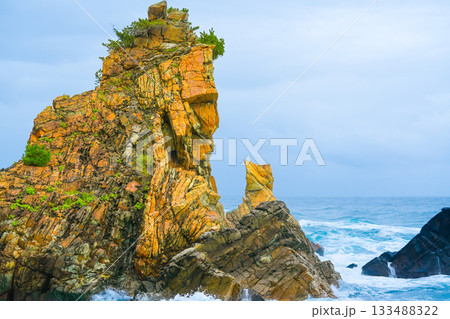 Helmet Rock in Jeongdongjin, Gangneung, South Korea Helmet Rock in Jeongdongjin, Gangneung, South Korea 133488322