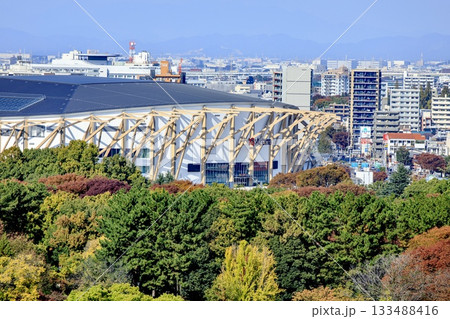 名古屋市、IGアリーナ（愛知国際アリーナ）の俯瞰 133488416