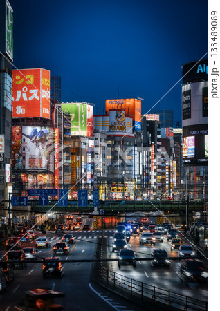 夜の新宿の景観 133489089