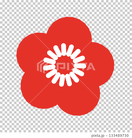 梅の花(赤) イラスト 梅の花(赤) イラスト 133489730