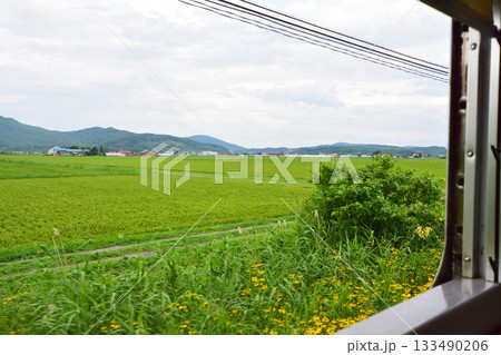 JR北海道石北本線伊香牛駅から桜岡駅間の風景(2023年夏) JR北海道石北本線伊香牛駅から桜岡駅間の風景(2023年夏) 133490206