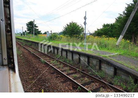 JR北海道石北本線伊香牛駅から桜岡駅間の風景(2023年夏) 133490217