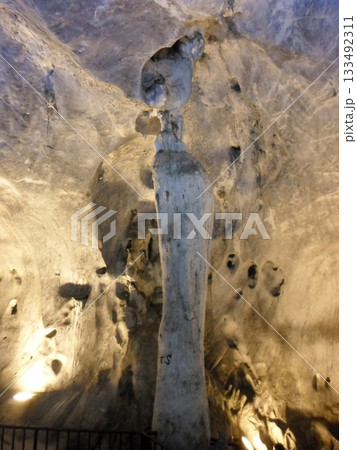 Close Up of a Rock Formation Featuring a Tall Column Close Up of a Rock Formation Featuring a Tall Column 133492311