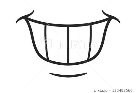 Groovy toothy smiling mouth emoticon Groovy toothy smiling mouth emoticon 133492566