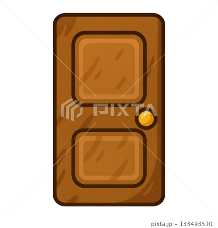 ドアのシンプルなイラスト 133493510