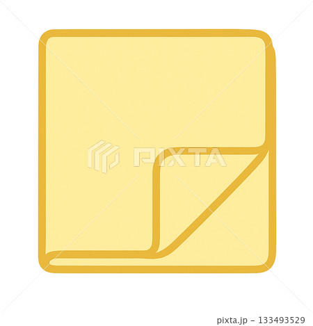 黄色いハンカチのシンプルなイラスト 133493529