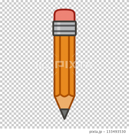えんぴつのシンプルなイラスト 133493530