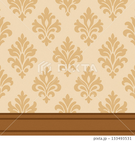 部屋の壁のシンプルなイラスト 133493531