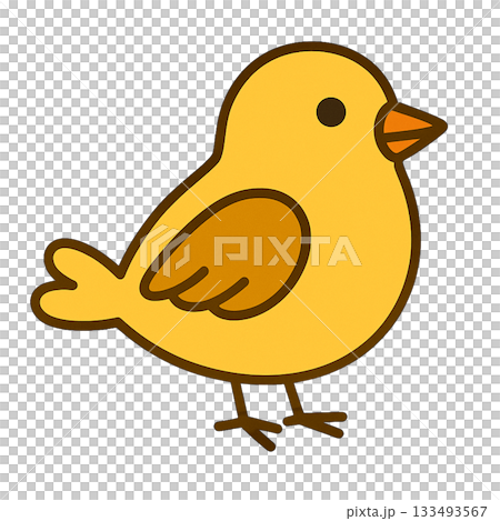 小鳥のシンプルなイラスト 133493567