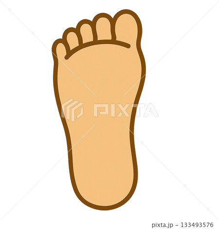 足のシンプルなイラスト 133493576