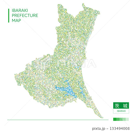 茨城県地図(Ibaraki・点描) 133494008