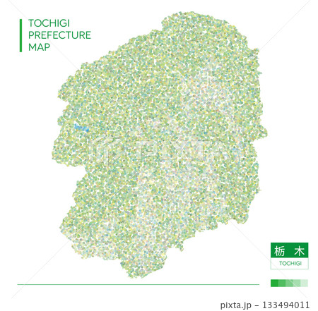 栃木県地図(Tochigi・点描) 133494011