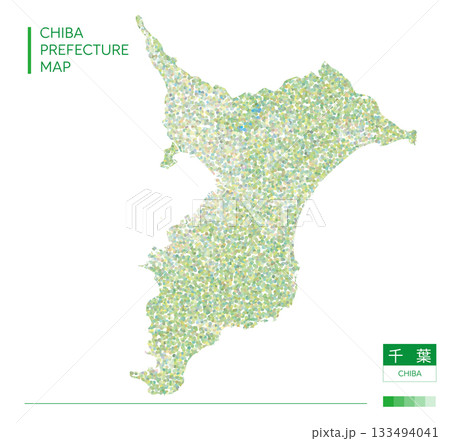 千葉県地図(Chiba・点描) 133494041