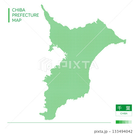 千葉県地図(Chiba・ドット) 千葉県地図(Chiba・ドット) 133494042