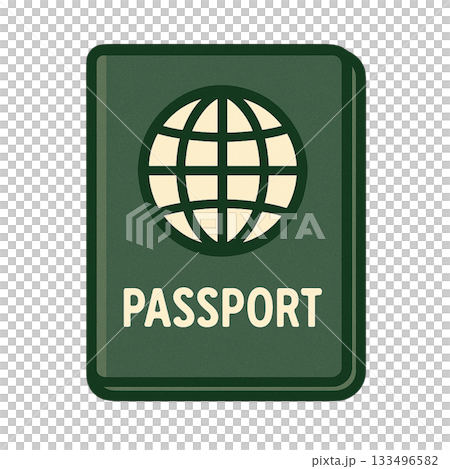 パスポートのシンプルなイラスト パスポートのシンプルなイラスト 133496582