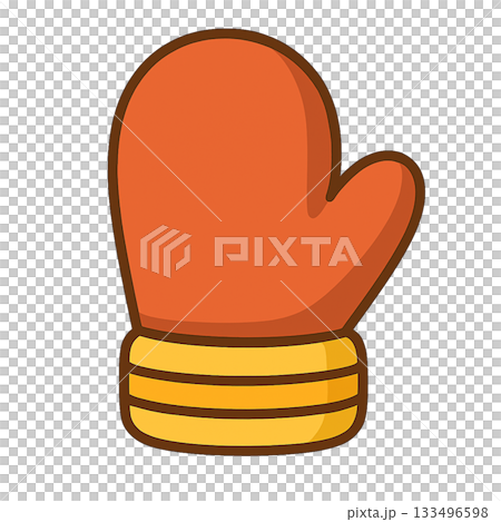 手袋のシンプルなイラスト 133496598