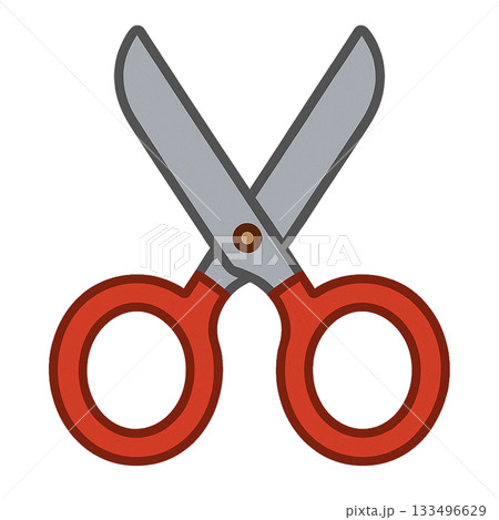 はさみのシンプルなイラスト 133496629