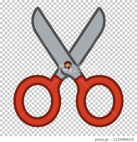 はさみのシンプルなイラスト 133496629