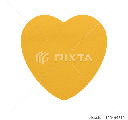 Orange Heart Shaped Sticky Note Paper Orange Heart Shaped Sticky Note Paper 133496713