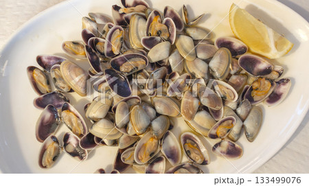 Grilled Coquina Clams, Spain Grilled Coquina Clams, Spain 133499076