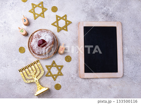 Traditional Jewish holiday Hanukkah background Traditional Jewish holiday Hanukkah background 133500116