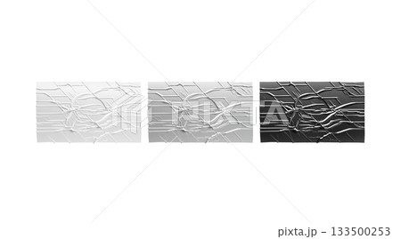Blank black, silver, white big rectangle adhesive crumpled tape mockup Blank black, silver, white big rectangle adhesive crumpled tape mockup 133500253